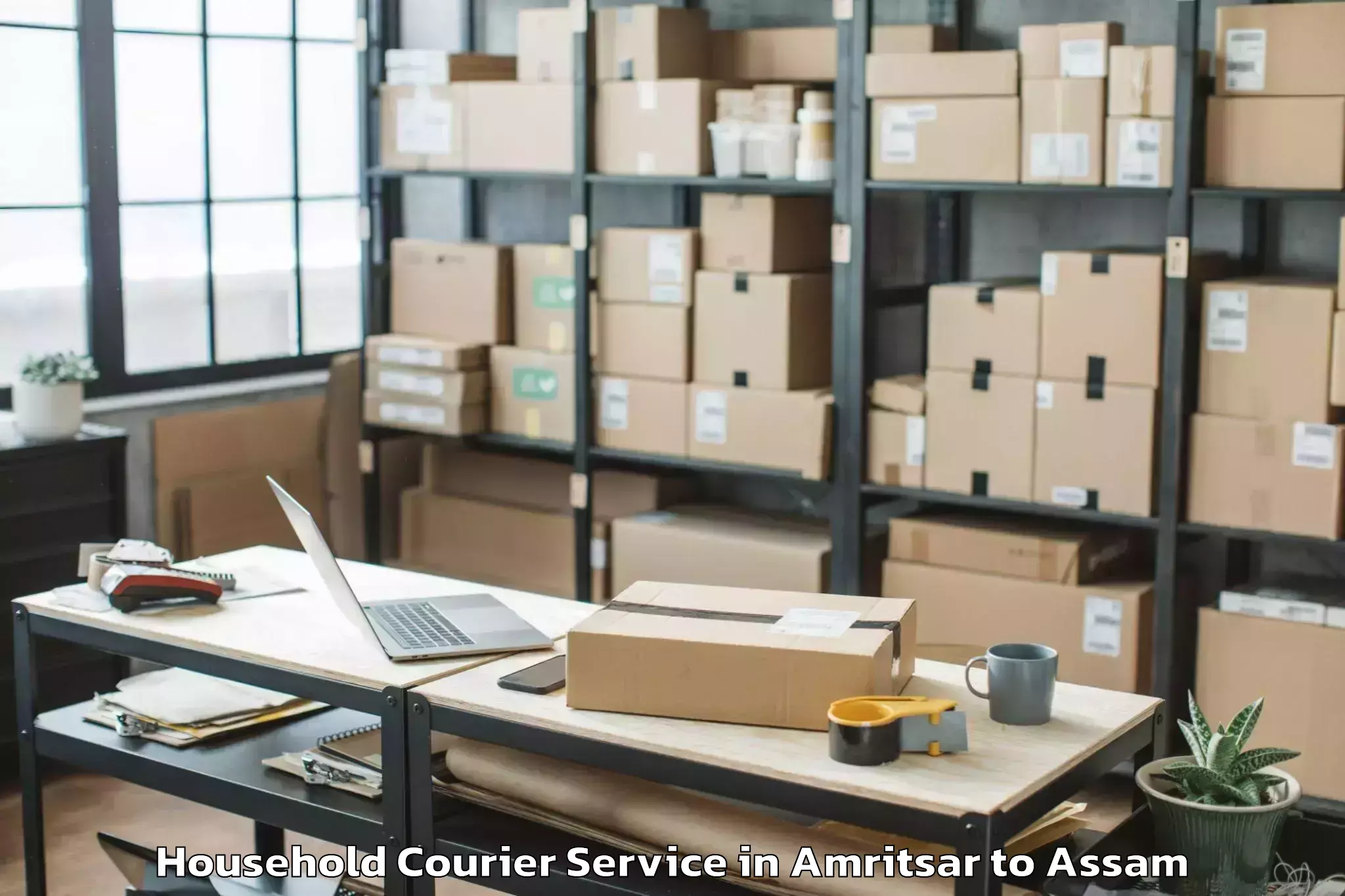 Efficient Amritsar to Silapathar Household Courier